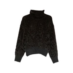 Alysi Women Chenille Turtle-Neck Sweater
